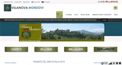 Desktop Screenshot of comune.villanova-mondovi.cn.it